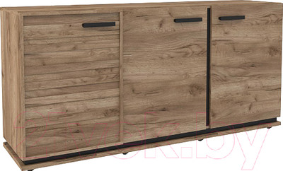 Тумба Глазов Nature 5 МЦН (дуб табачный Craft/черный)