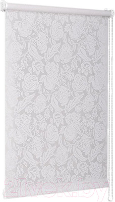 Рулонная штора Delfa Сантайм Глория СРШ-01М 276 (52x170, роза белая)