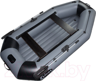 Надувная лодка Vivax К300Т НДНД (без киля, серый/черный)