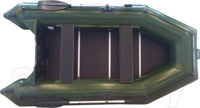 Надувная лодка Vivax Т300 с полом-книгой (с килем, серый/черный)