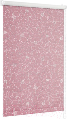 Рулонная штора Delfa Сантайм Металлик Камелия СРШ-01М 72206 (81x170, розовый)