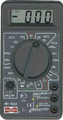 Мультиметр цифровой Mastech M832