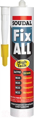 Клей-герметик Soudal Fix All High Tack (белый, 290мл)