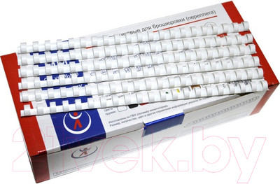 Пружины для переплета РеалИст Пластик 12мм (белый)