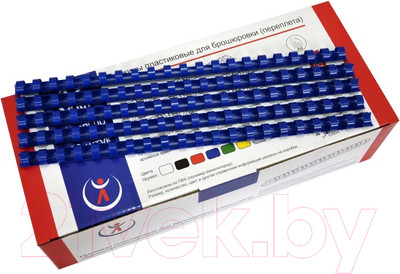 Пружины для переплета РеалИст Пластик 12мм (синий)