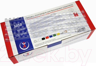 Пружины для переплета РеалИст Пластик 19мм (прозрачный)