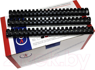 Пружины для переплета РеалИст Пластик 22мм (черный)