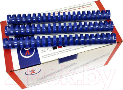 Пружины для переплета РеалИст Пластик 25мм (синий)