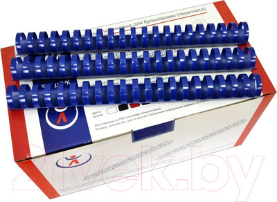 Пружины для переплета РеалИст Пластик 28мм (синий)