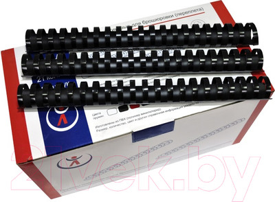 Пружины для переплета РеалИст Пластик 28мм (черный)