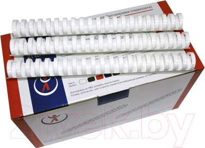 Пружины для переплета РеалИст Пластик 51мм (белый)