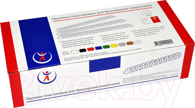 Пружины для переплета РеалИст Пластик 6мм (прозрачный)