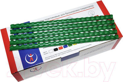 Пружины для переплета РеалИст Пластик 8мм (зеленый)