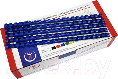 Пружины для переплета РеалИст Пластик 8мм (синий)