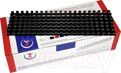 Пружины для переплета РеалИст Пластик 8мм (черный)