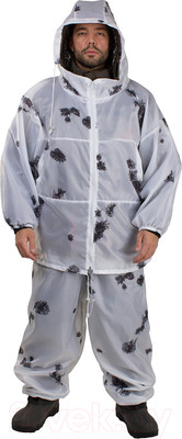 Костюм маскировочный Huntsman Метель зима Taffeta Клякса (50-56/176-182)