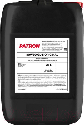 Трансмиссионное масло Patron Original GL5 80W90 (20л)