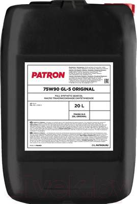 Трансмиссионное масло Patron Original GL5 75W90 (20л)