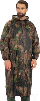 Плащ для охоты и рыбалки Huntsman Лес Таффета PVC 52-54/182