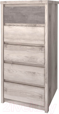 Комод Anrex Jazz 5S/56 (каштан найроби/оникс)