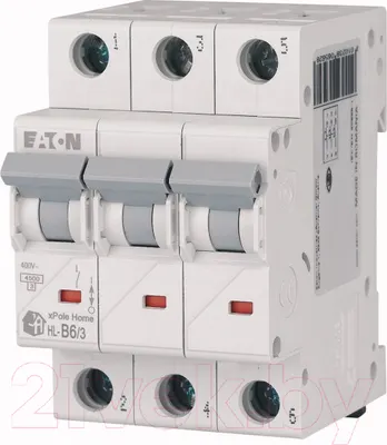 Выключатель автоматический Eaton HL-B25/3 3P 25A B 4.5кA 3M / 194783