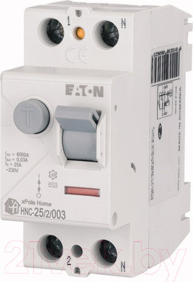 Устройство защитного отключения Eaton HNC-63/2/003, 2Р 63А 6кА 30мА АС 2М / 194692