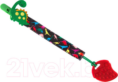 Держатель для пустышки Roxy-Kids Дино / RPC-002