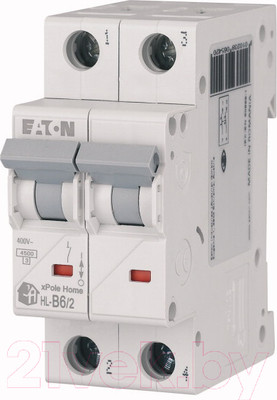 Выключатель автоматический Eaton HL-B16/2 2P 16A B 4.5кA 2M / 194761