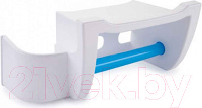 Держатель для туалетной бумаги Berossi Mira АС 25001472 (снежно-белый, голубая лагуна)