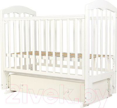 Детская кроватка Топотушки Сильвия-7 / 46 (белый)