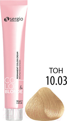 Крем-краска для волос Sergio Professional Color&Blonde 10.03 (очень св.блондин натур.золотист.)