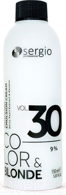 Эмульсия для окисления краски Sergio Professional Color&Blonde 30Vol. 9% (150мл)