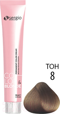 Крем-краска для волос Sergio Professional Color&Blonde 8 (блондин)