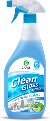 Средство для мытья стекол Grass Clean Glass. Голубая лагуна / 125247 (600мл)