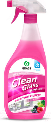 Средство для мытья стекол Grass Clean Glass. Лесные ягоды / 125241 (600мл)