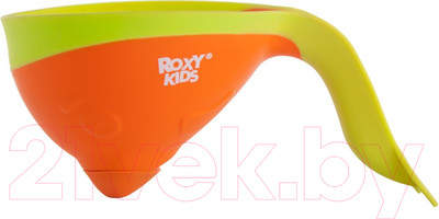 Ковшик для купания Roxy-Kids Flipper RBS-004-O с лейкой (оранжевый)