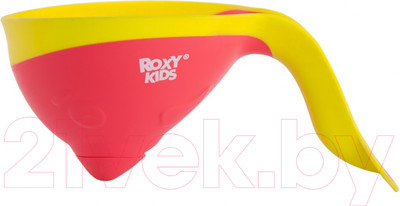 Ковшик для купания Roxy-Kids Flipper RBS-004-C с лейкой (коралловый)