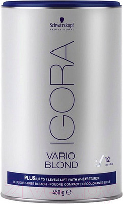 Порошок для осветления волос Schwarzkopf Professional Vario Blond Plus голубой (450г)