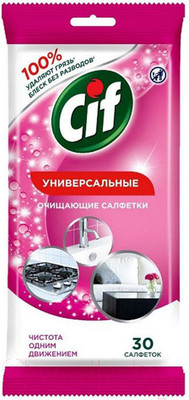 Влажные салфетки для дома Cif Универсальные для очищения поверхностей (30шт)