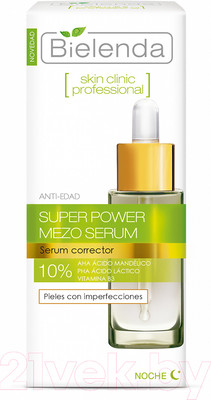 Сыворотка для лица Bielenda Skin Clinic Professional миндальная и лактобионовая кислота (30мл)