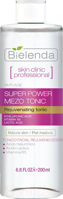 Тоник для лица Bielenda Skin Clinic Professional Anti-Age активный омолаживающий (200мл)