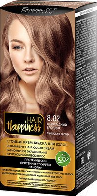 Крем-краска для волос Белита-М Hair Happiness стойкая тон № 8.82 (шоколадный блондин)