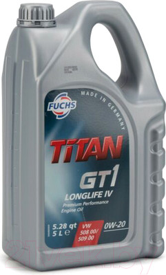 Моторное масло Fuchs Titan GT1 Longlife IV 0W20 / 601411458 (5л)