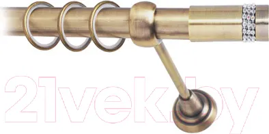 Карниз для штор Lm Decor Имидж 116 1р гладкий 25мм (антик, 1.8м)