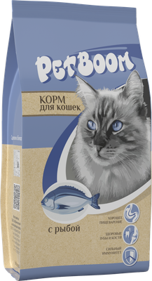 Сухой корм для кошек Petboom Рыба (0.4кг)