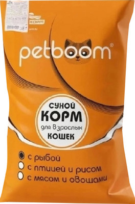 Сухой корм для кошек Petboom Рыба (10кг)