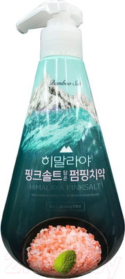 Зубная паста Perioe Pumping Ice Calming Mint с розовой гималайской солью (285г)
