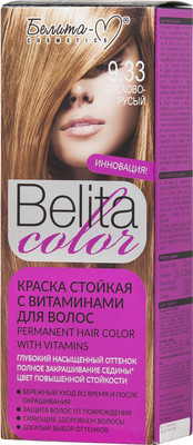 Крем-краска для волос Белита-М Belita Color стойкая с витаминами № 9.33 (орехово-русый)