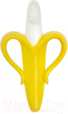 Зубная щетка для новорожденных Пома Банан силиконовый 4+ / 6017