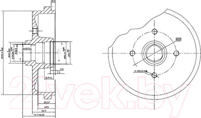 Тормозной барабан Patron PDR1184